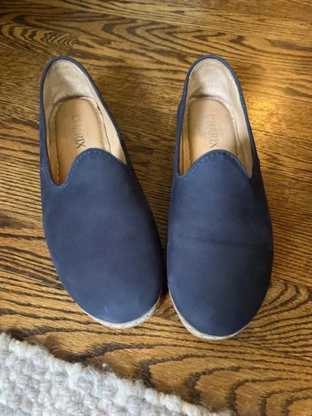 Charix Navy Slip-On Loafers size 39